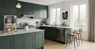 Green Kitchen Design Sarasota County FL