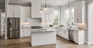 Kitchen Cabinets White Modern Sarasota County FL