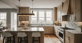 L Shaped Island With Seating Sarasota County FL