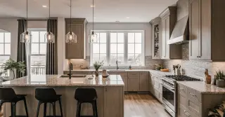 L Shaped Kitchen Design With Window Sarasota County FL