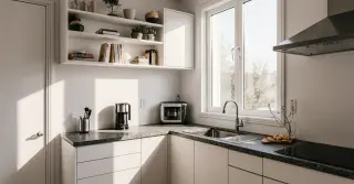 L Shaped Small Kitchen Design Sarasota County FL