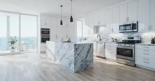 Luxury White Kitchen Cabinets Sarasota County FL