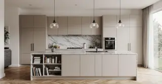 Modern Beige Kitchen Cabinets Sarasota County FL