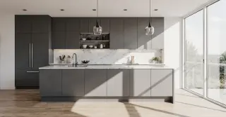 Modern Gray Cabinets Sarasota County FL