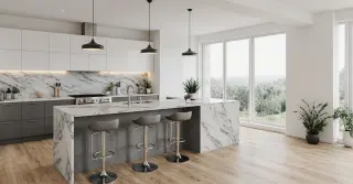 Modern L Shaped Kitchen Sarasota County FL