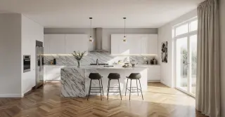 Quartz Kitchen Island Sarasota County FL