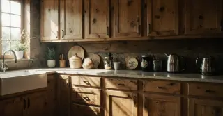 Rustic Wood Kitchen Cabinets Sarasota County FL