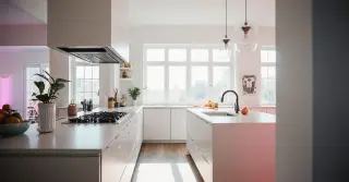 Small L Shaped Kitchen With Island Sarasota County FL