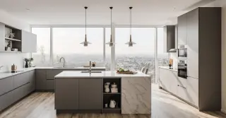 U Shaped Kitchen With Island Sarasota County FL