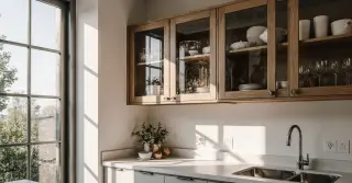 Upper Cabinets with Glass Doors Sarasota County FL