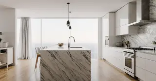 White Cabinets Modern Kitchen Sarasota County FL