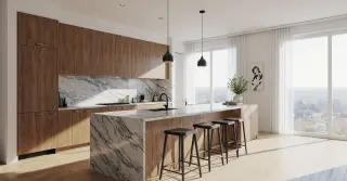 Wood Modern Kitchen Sarasota County FL